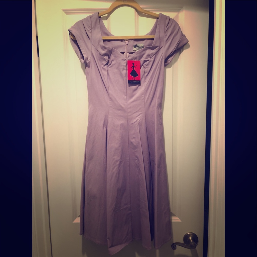 Unique vintage purple dress